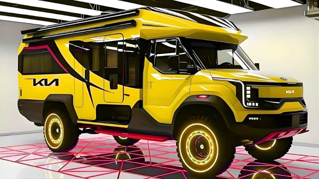 Nueva Kia Camper Van 2026 detalles de diseño espacio interior y equipamiento